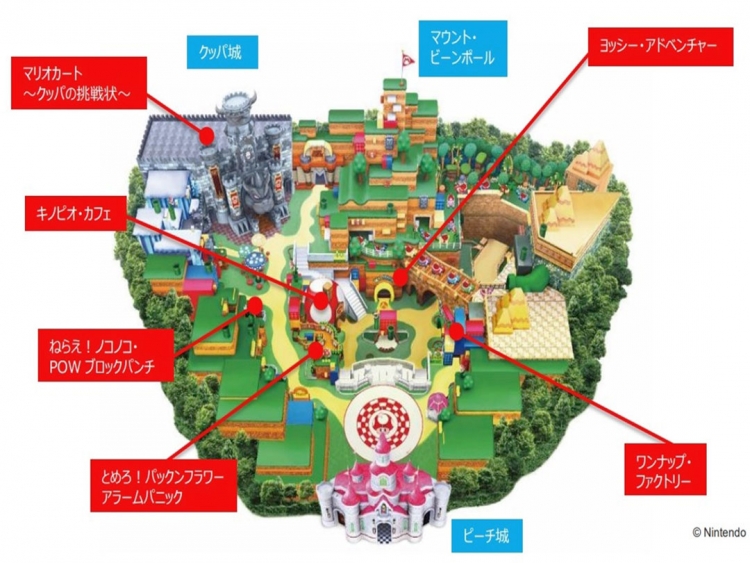 Super Nintendo World: mappa definitiva e cibo a tema al Kinopio Cafe
