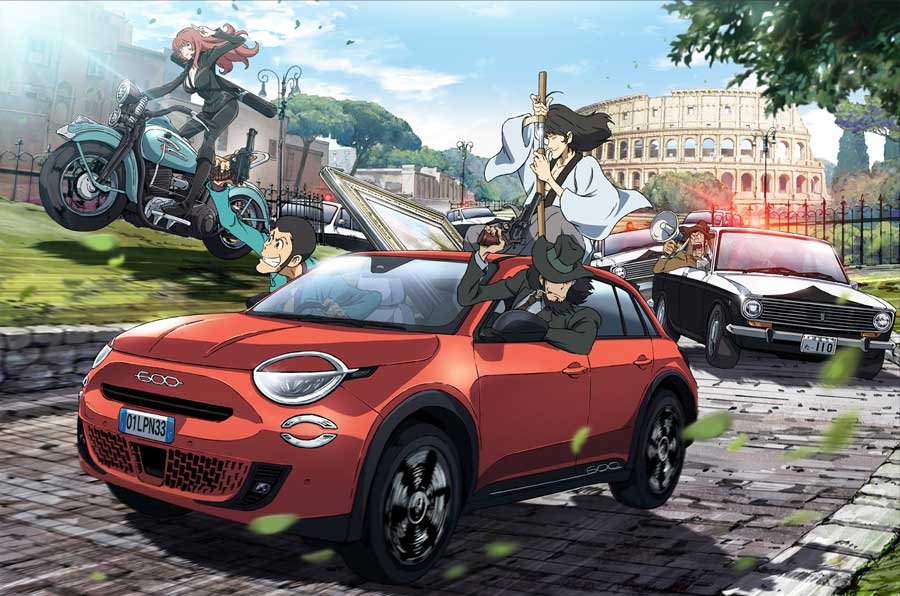 Fiat collabora con Lupin III per una versione speciale della 500