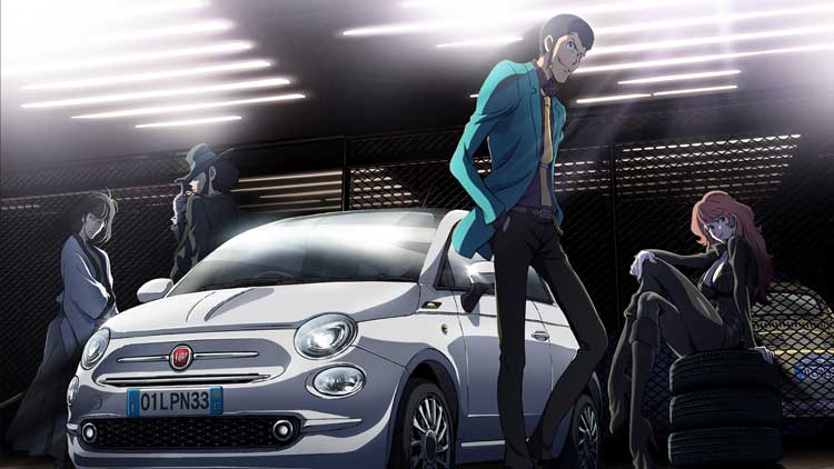 Fiat collabora con Lupin III per una versione speciale della 500