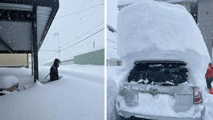 Nevicata record colpisce il Giappone